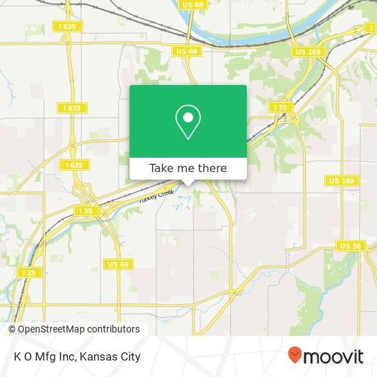 K O Mfg Inc map