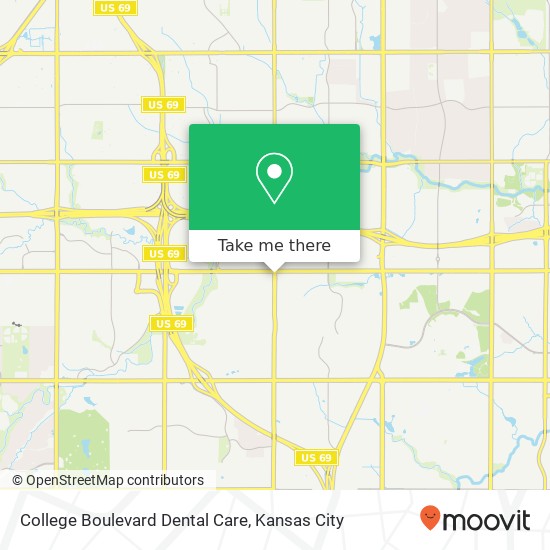 Mapa de College Boulevard Dental Care