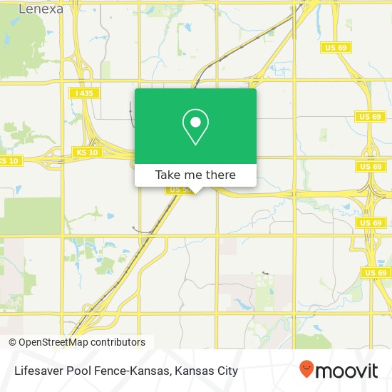 Mapa de Lifesaver Pool Fence-Kansas