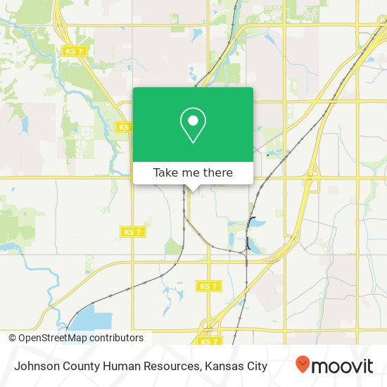 Johnson County Human Resources map