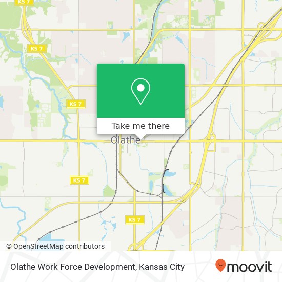 Olathe Work Force Development map