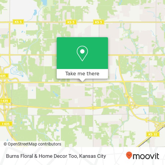 Burns Floral & Home Decor Too map