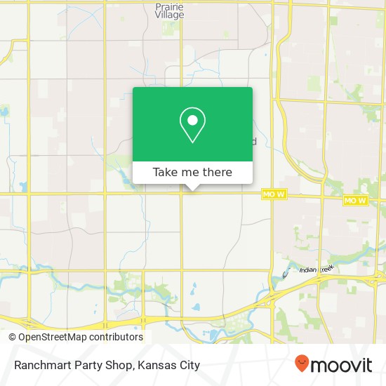 Mapa de Ranchmart Party Shop