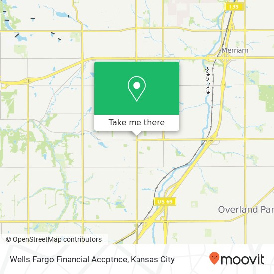 Wells Fargo Financial Accptnce map