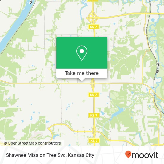 Mapa de Shawnee Mission Tree Svc