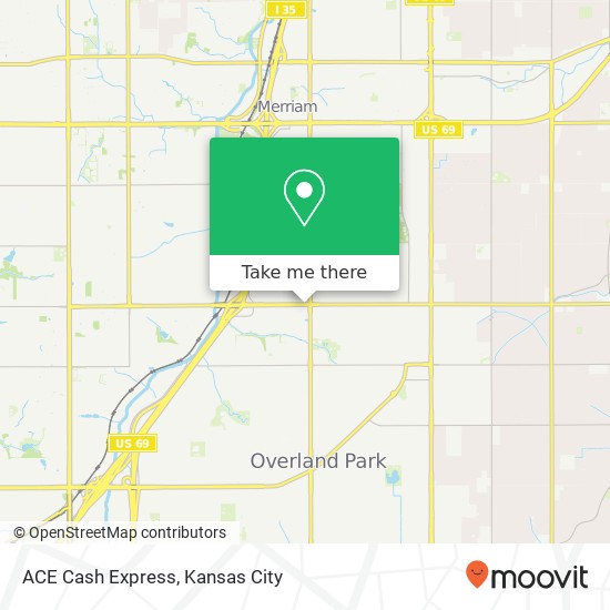 ACE Cash Express map