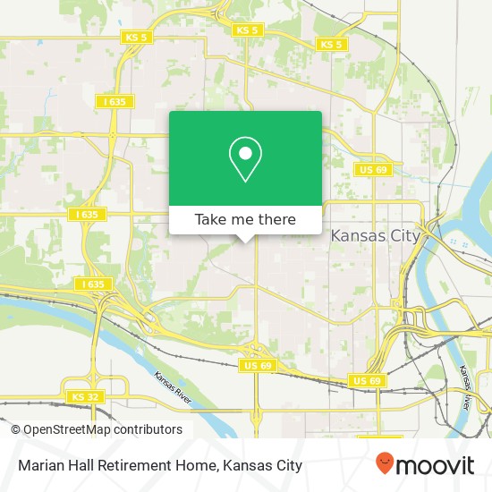 Marian Hall Retirement Home map