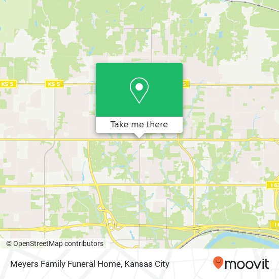 Meyers Family Funeral Home map