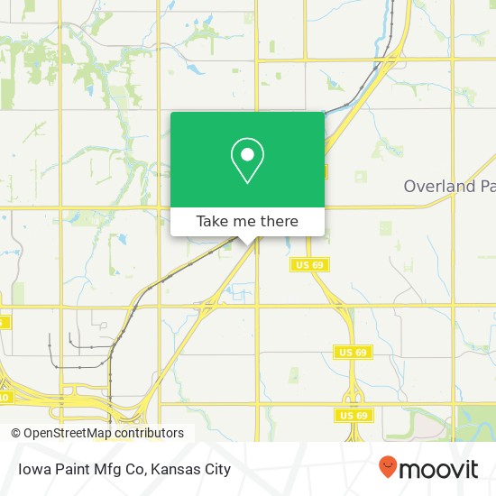 Iowa Paint Mfg Co map