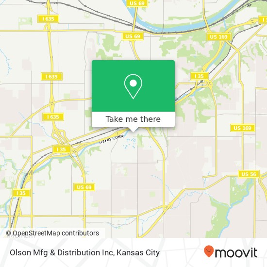 Olson Mfg & Distribution Inc map