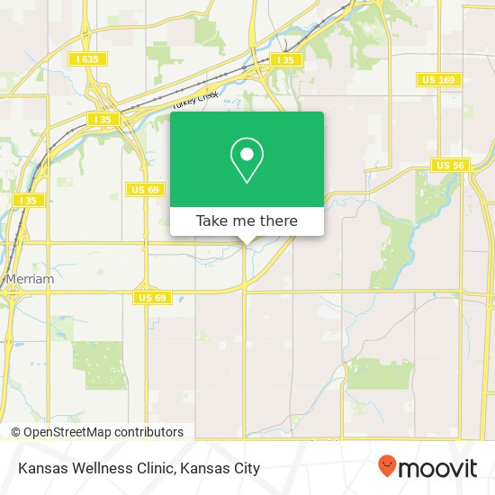 Mapa de Kansas Wellness Clinic