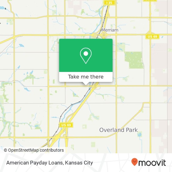 American Payday Loans map