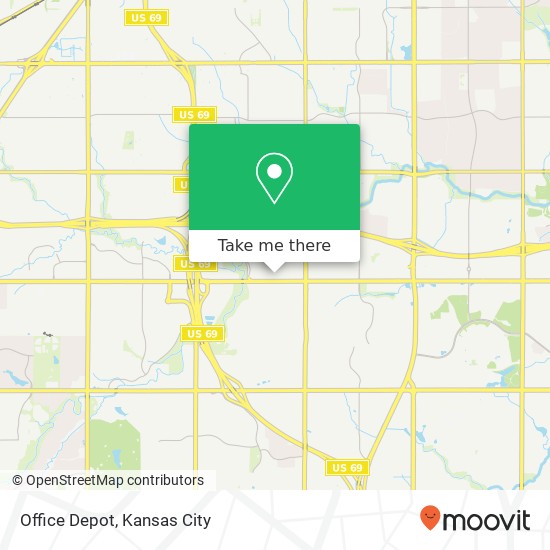 Mapa de Office Depot