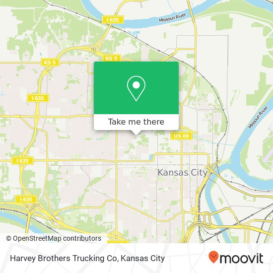 Harvey Brothers Trucking Co map