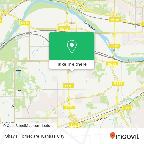 Shay's Homecare map