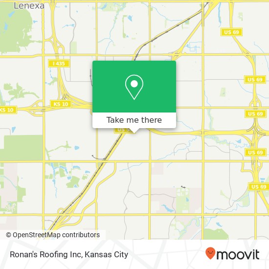 Ronan's Roofing Inc map