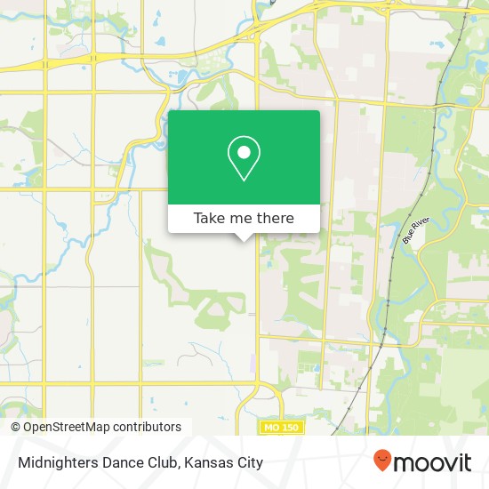 Midnighters Dance Club map