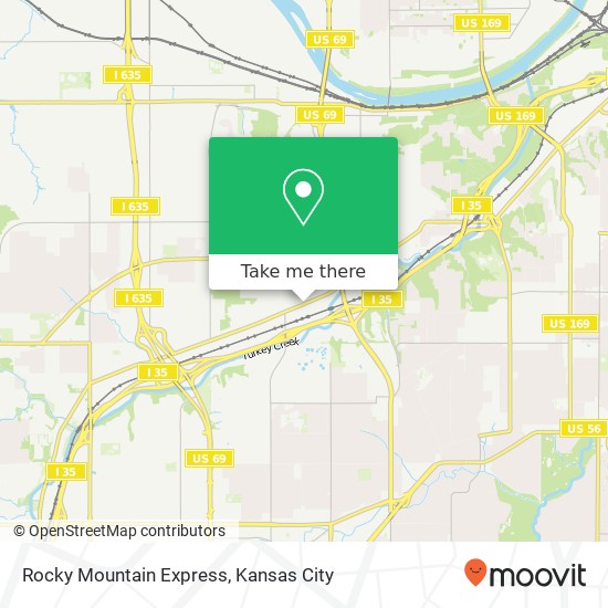 Rocky Mountain Express map