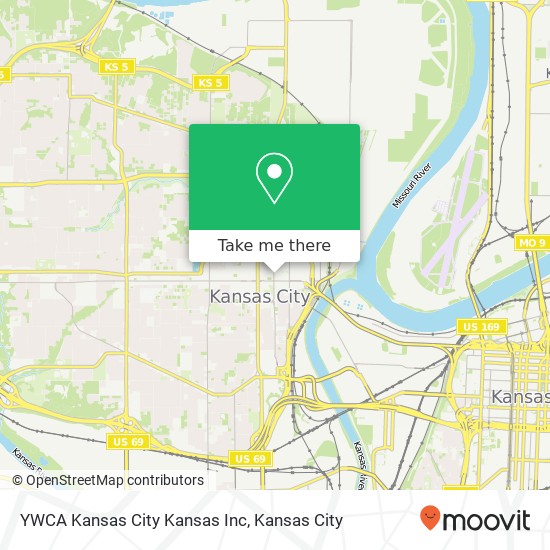 Mapa de YWCA Kansas City Kansas Inc