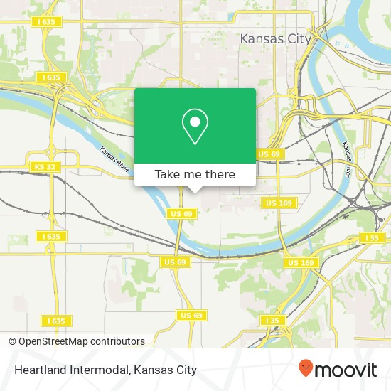 Mapa de Heartland Intermodal