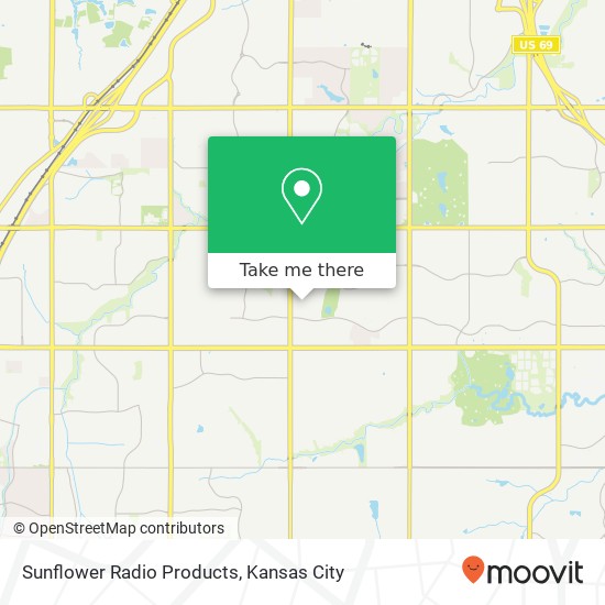 Sunflower Radio Products map