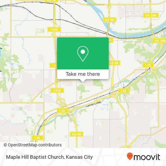 Mapa de Maple Hill Baptist Church