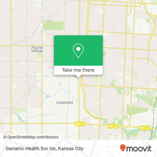 Geriatric Health Svc Inc map