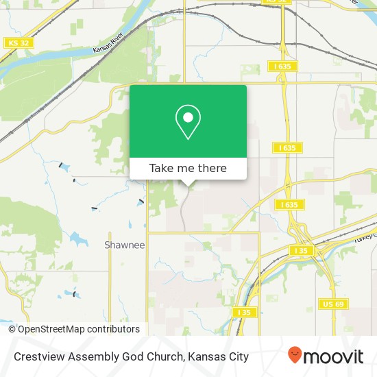 Crestview Assembly God Church map