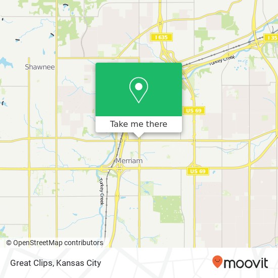 Great Clips map