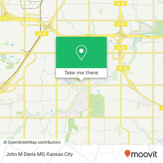 John M Davis MD map
