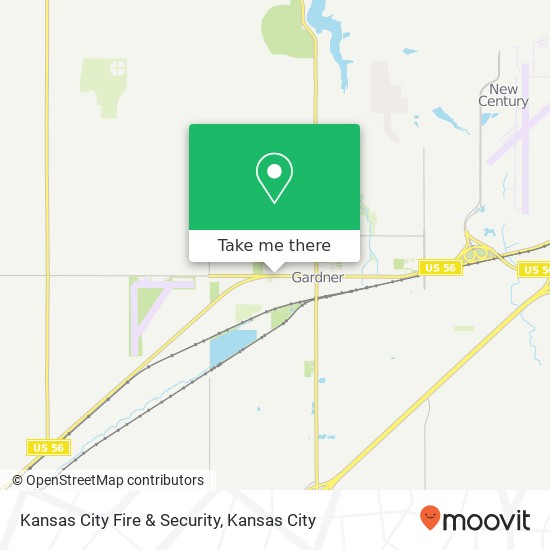 Mapa de Kansas City Fire & Security