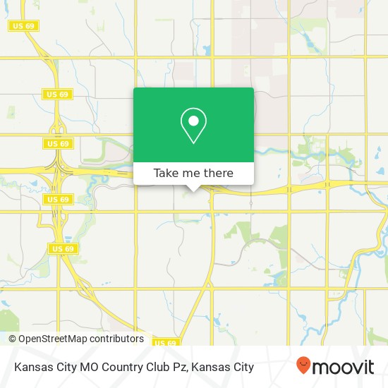 Kansas City MO Country Club Pz map
