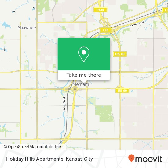 Holiday Hills Apartments map