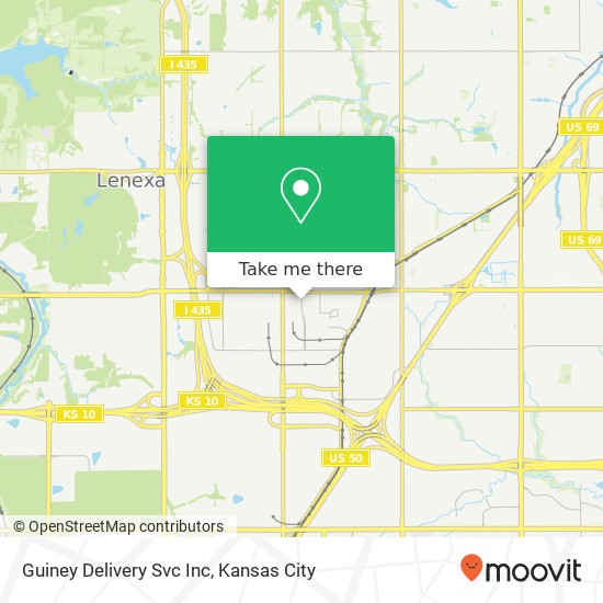 Guiney Delivery Svc Inc map