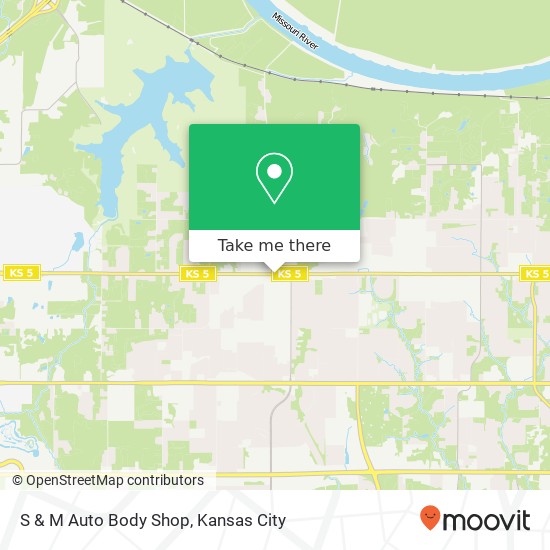 S & M Auto Body Shop map