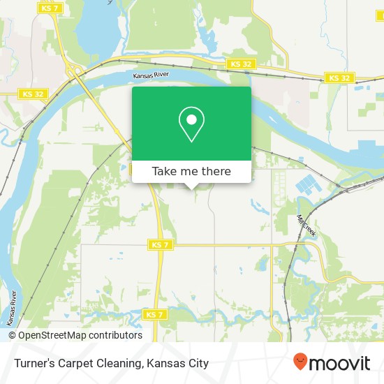 Turner's Carpet Cleaning map