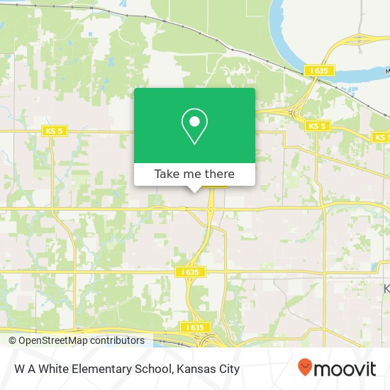 W A White Elementary School map