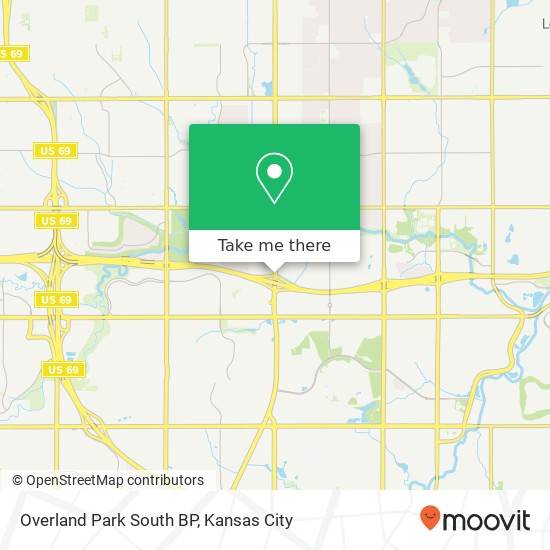 Overland Park South BP map