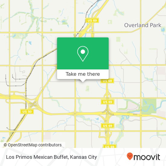 Los Primos Mexican Buffet map