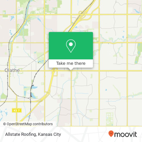 Allstate Roofing map