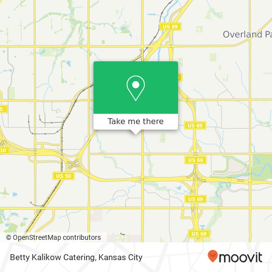 Betty Kalikow Catering map