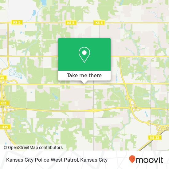 Mapa de Kansas City Police-West Patrol