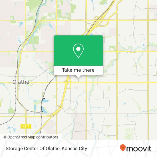 Storage Center Of Olathe map