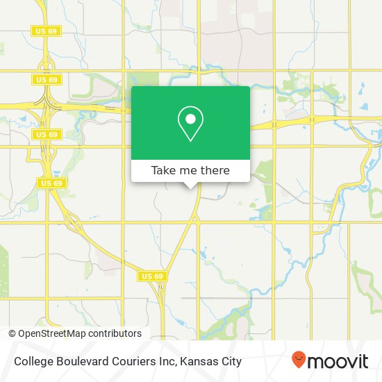 College Boulevard Couriers Inc map