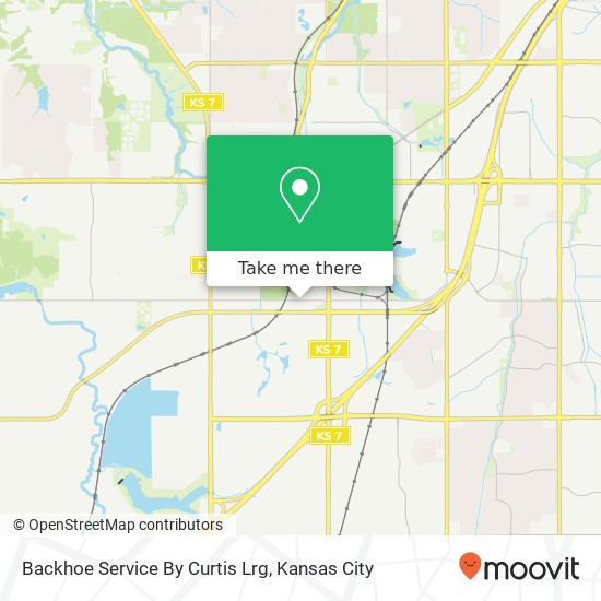 Mapa de Backhoe Service By Curtis Lrg
