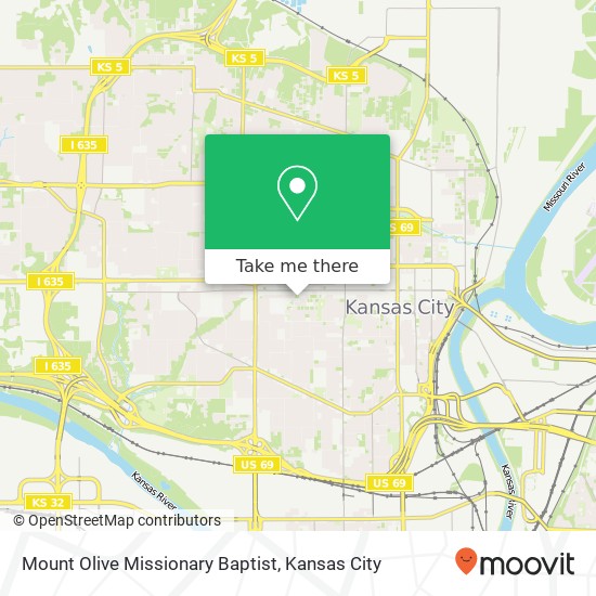 Mapa de Mount Olive Missionary Baptist
