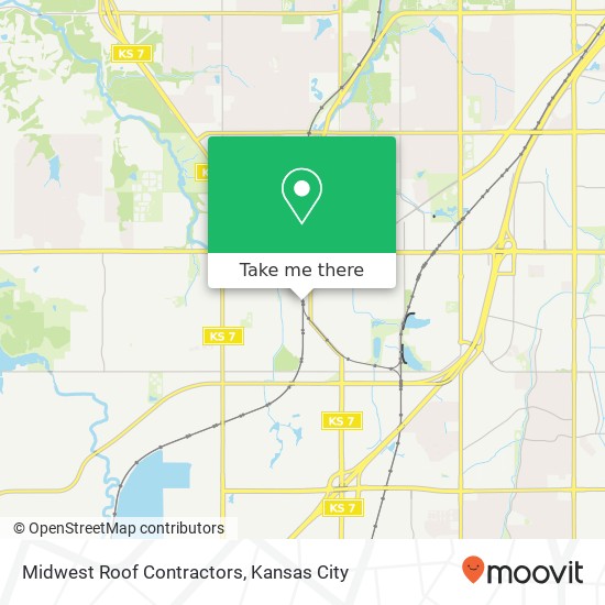 Mapa de Midwest Roof Contractors