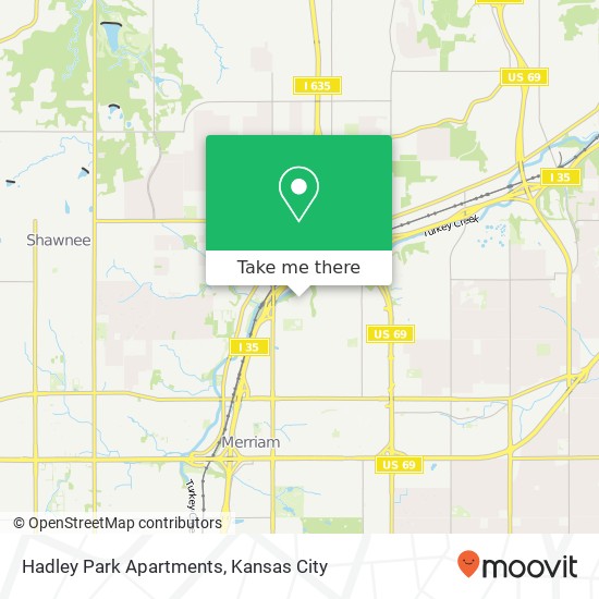 Mapa de Hadley Park Apartments