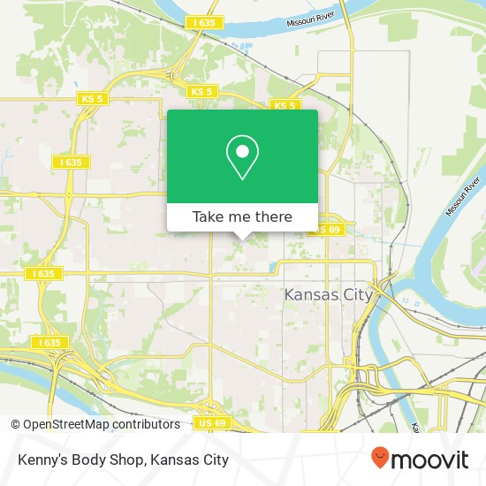 Kenny's Body Shop map