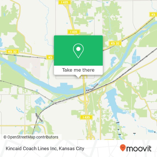 Mapa de Kincaid Coach Lines Inc